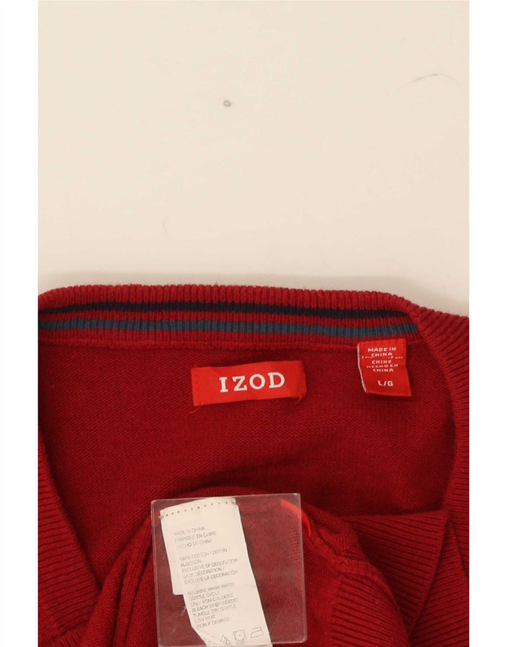 Izod Herren-Weste-Tanktop, große rote Baumwolle