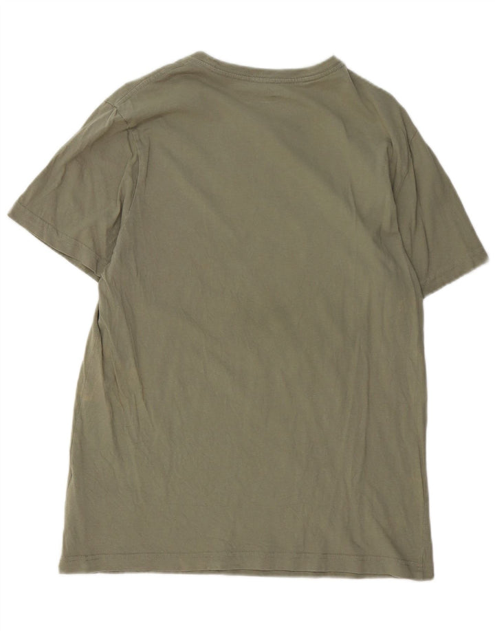 Hurley Herren Grafik-T-Shirt-Oberteil aus mittelgrüner Baumwolle