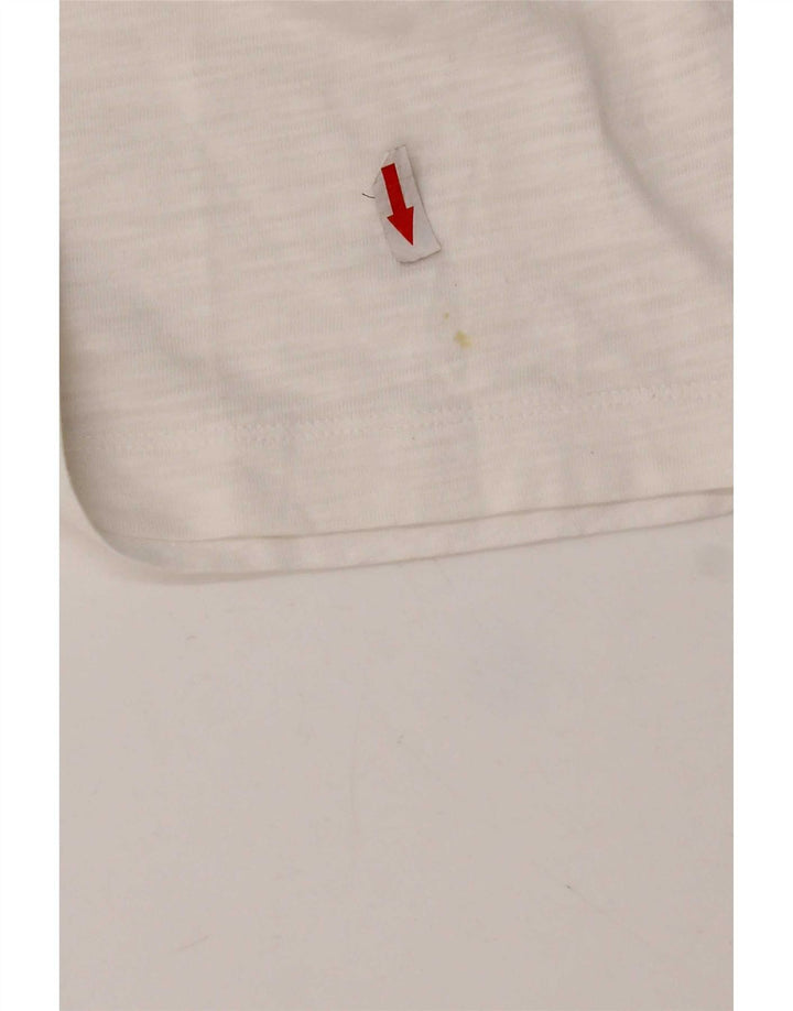 Calvin Klein Jeans Damen T-Shirt Top UK 14 Mittelweiß