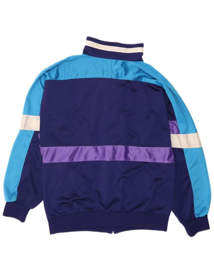 Kompletter Herren-Trainingsanzug mit Leopardenmuster, UK 46/48, XL, Marineblau, Farbblock-Polyester