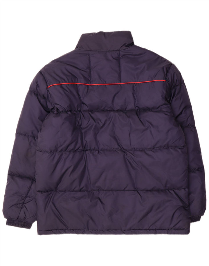 Fila Herren Wattierte Jacke UK 42 XL Marineblau Polyamid