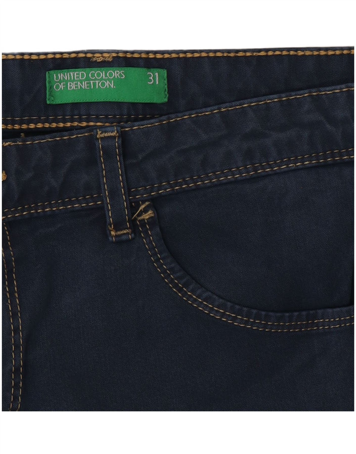Benetton Damen Skinny Jeans W31 L30 Marineblau