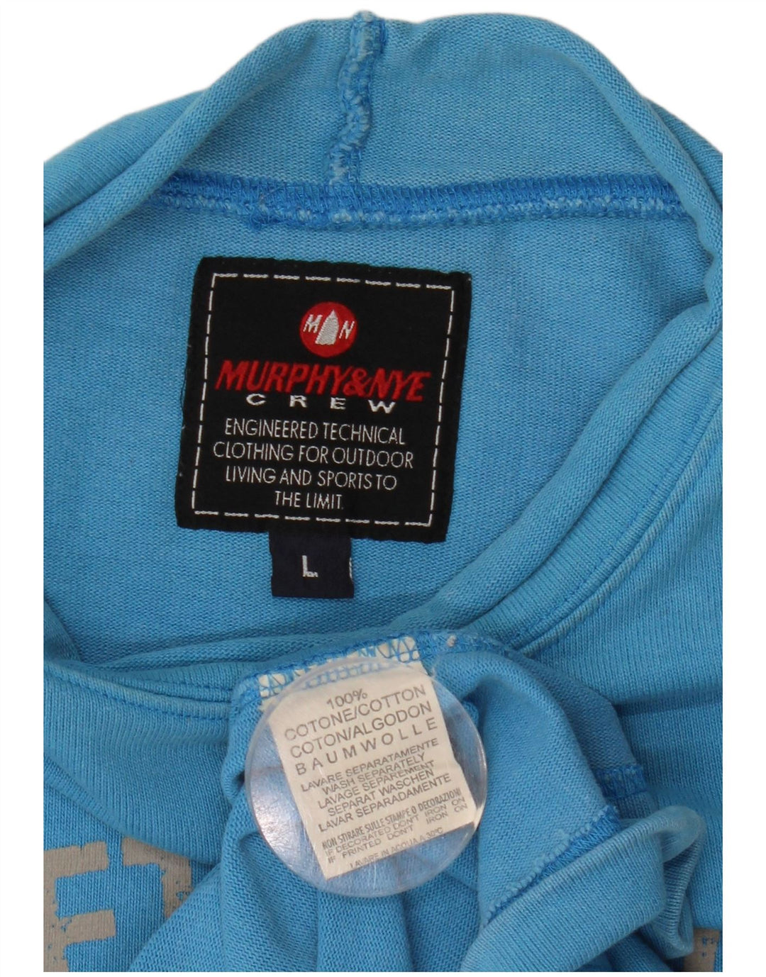 Murphy & Nye Herren-Sweatshirt mit Grafik, groß, aus blauer Baumwolle