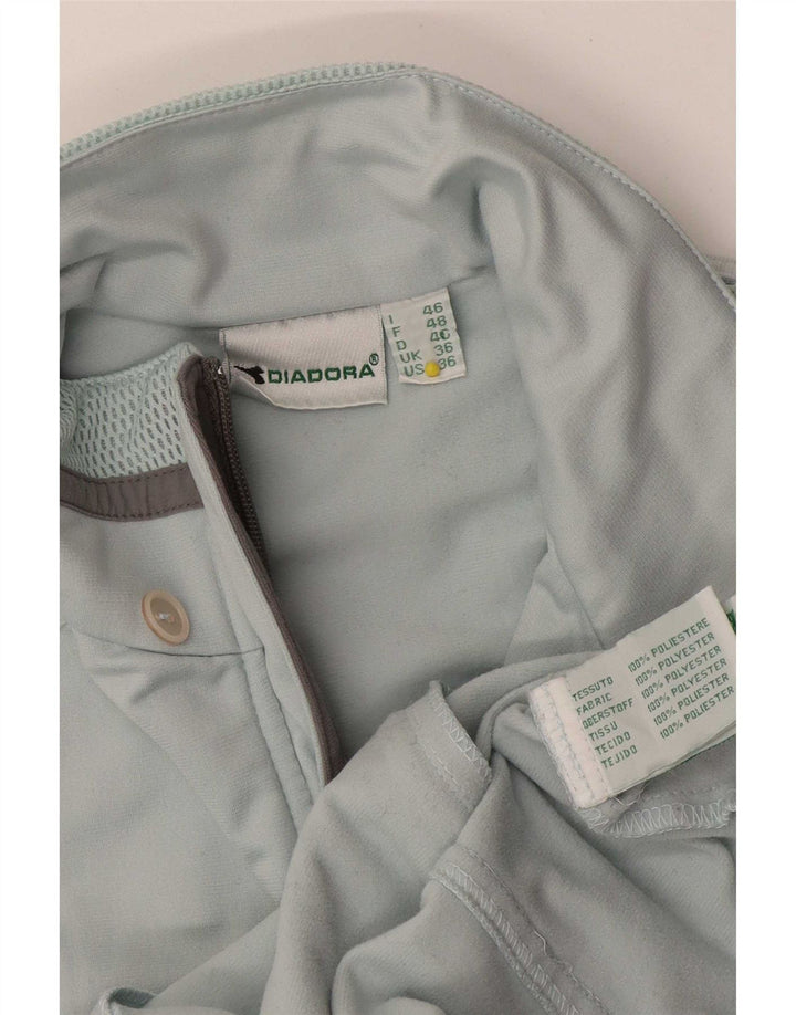 Diadora Damen-Trainingsanzug-Oberteil, Jacke, Größe S, UK 36, Blau, Polyester