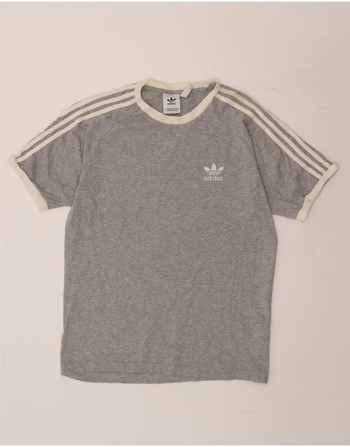Adidas Herren T-Shirt Top Large Grau Baumwolle