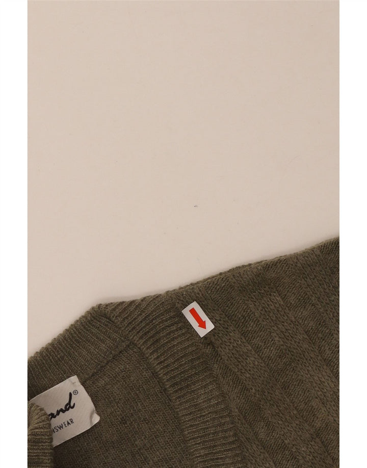 KIRKLAND Herren Weste Tank Top IT 52 Large Khaki Colourblock