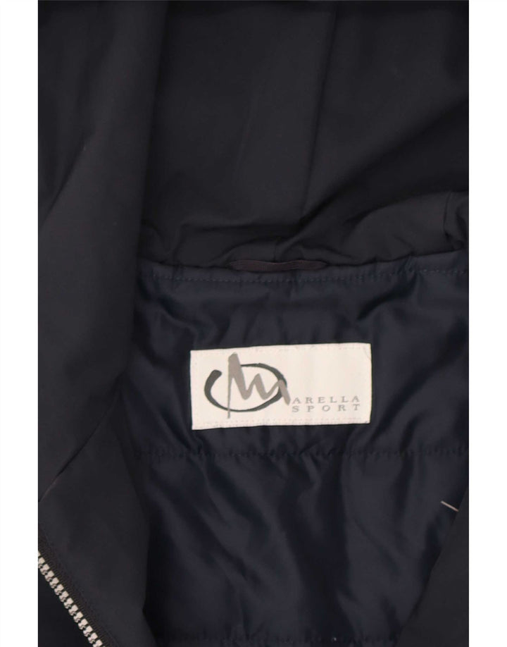 Marella Damen-Windbreakerjacke mit Kapuze, UK 12, mittelmarineblau, Polyester