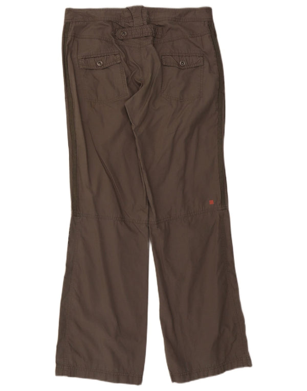 Adidas Damen Straight Chino Hose UK 12 Medium W30 L30 Grau Baumwolle