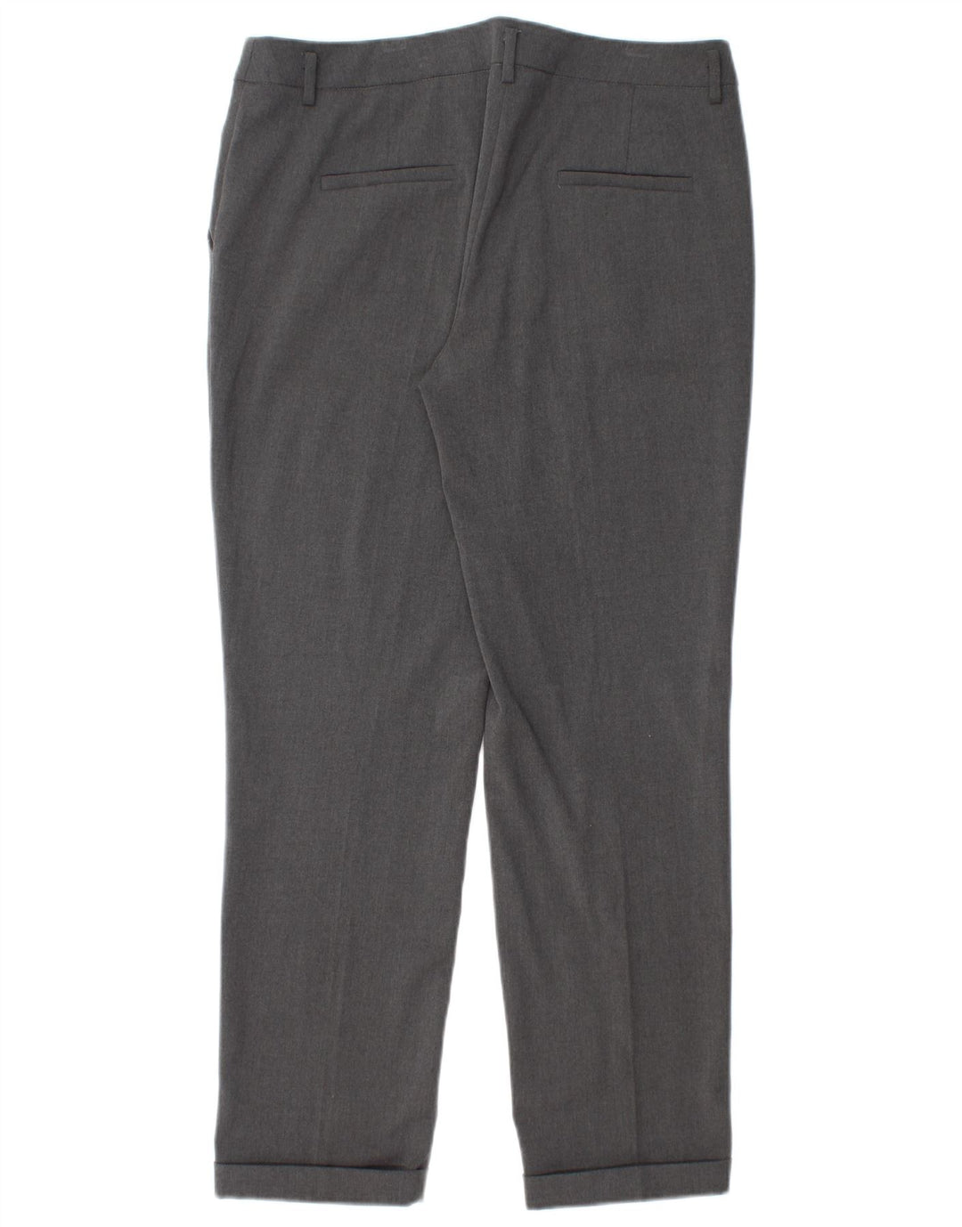 MARELLA Damen-Anzughose, gerade, UK-Größe 44, Größe L W32 L28, Grau, Polyester
