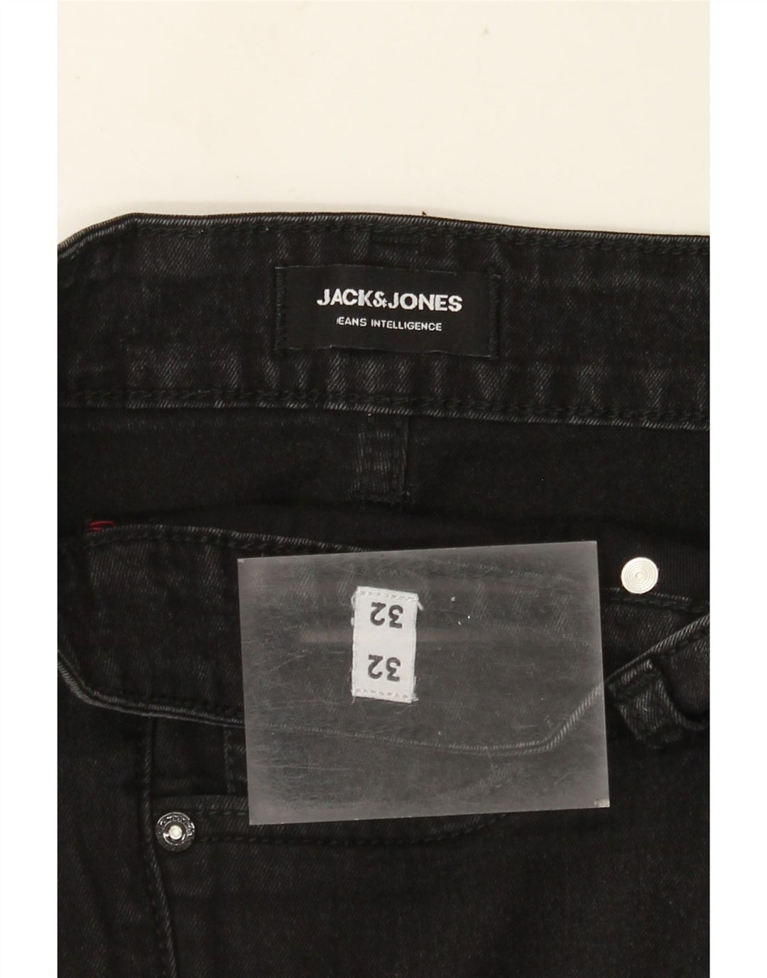 JACK & JONES Herren Slim Jeans W32 L32 Schwarz