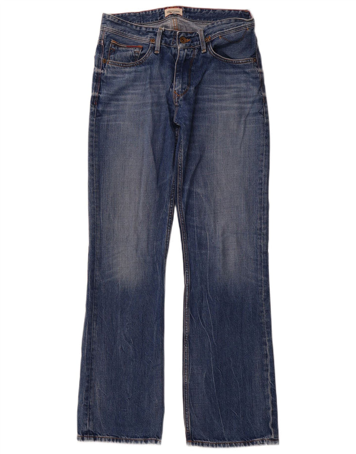 TOMMY HILFIGER Herren Straight Jeans W30 L32 Blaue Baumwolle