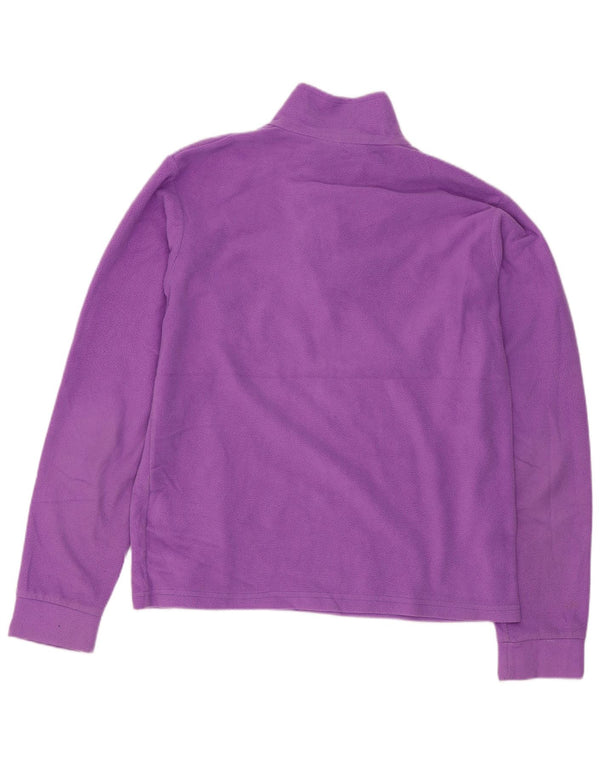 Mountain Warehouse Fleece-Pullover mit Reißverschluss am Kragen für Mädchen, 12–13 Jahre, Lila