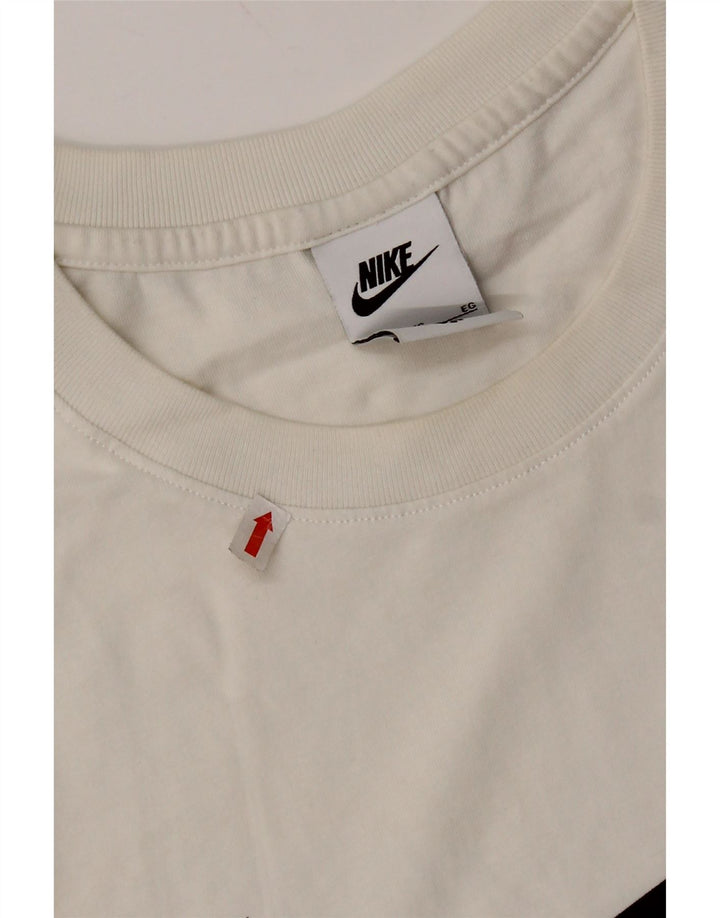 Nike Herren-T-Shirt mit Grafik, XL, Weiß, Farbblock