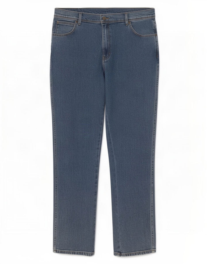Wrangler Herren-Jeans mit normaler Passform, gerade Passform, W38, L34, blaue Baumwolle