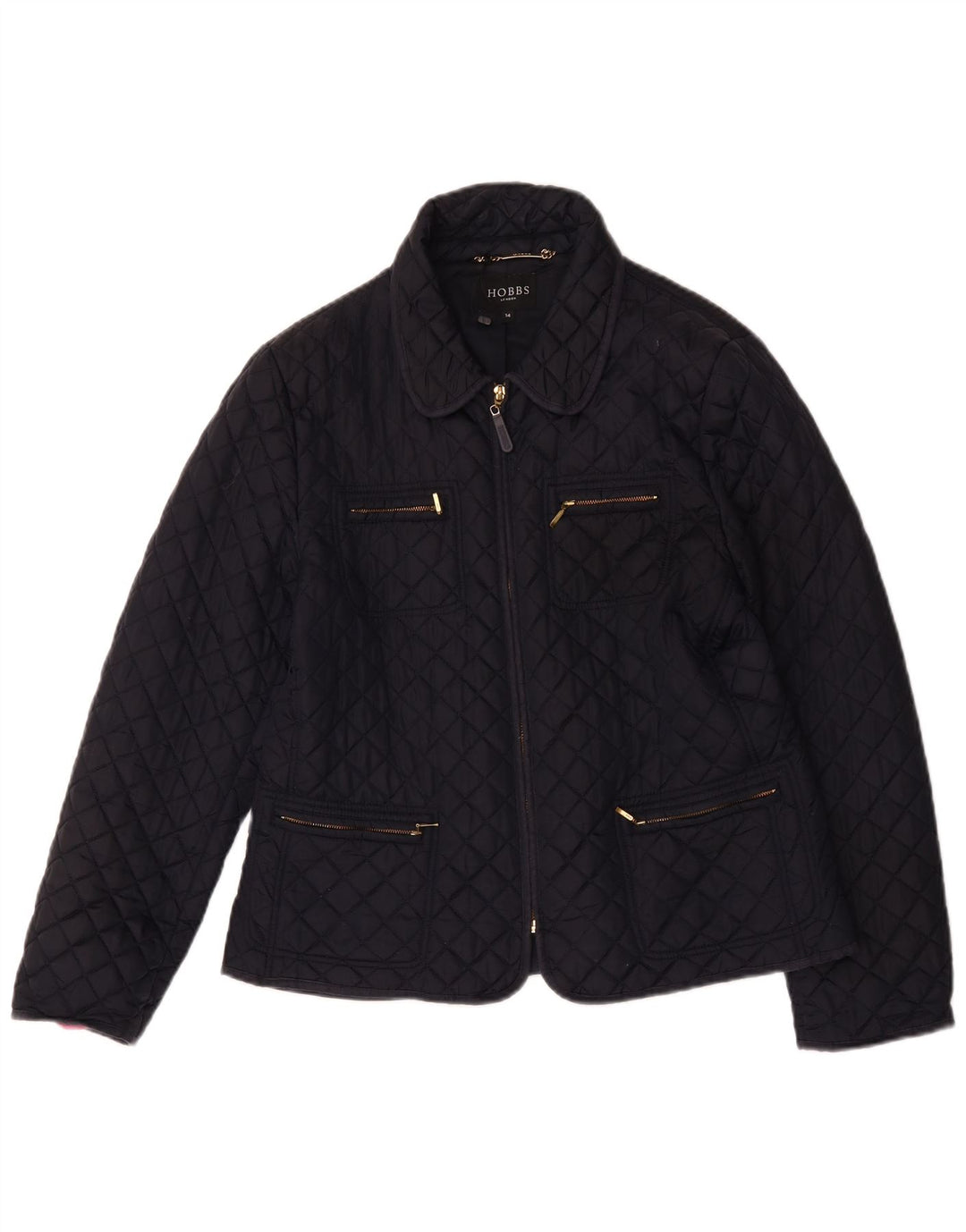 Hobbs Damen Steppjacke UK 14 Large Schwarz Nylon