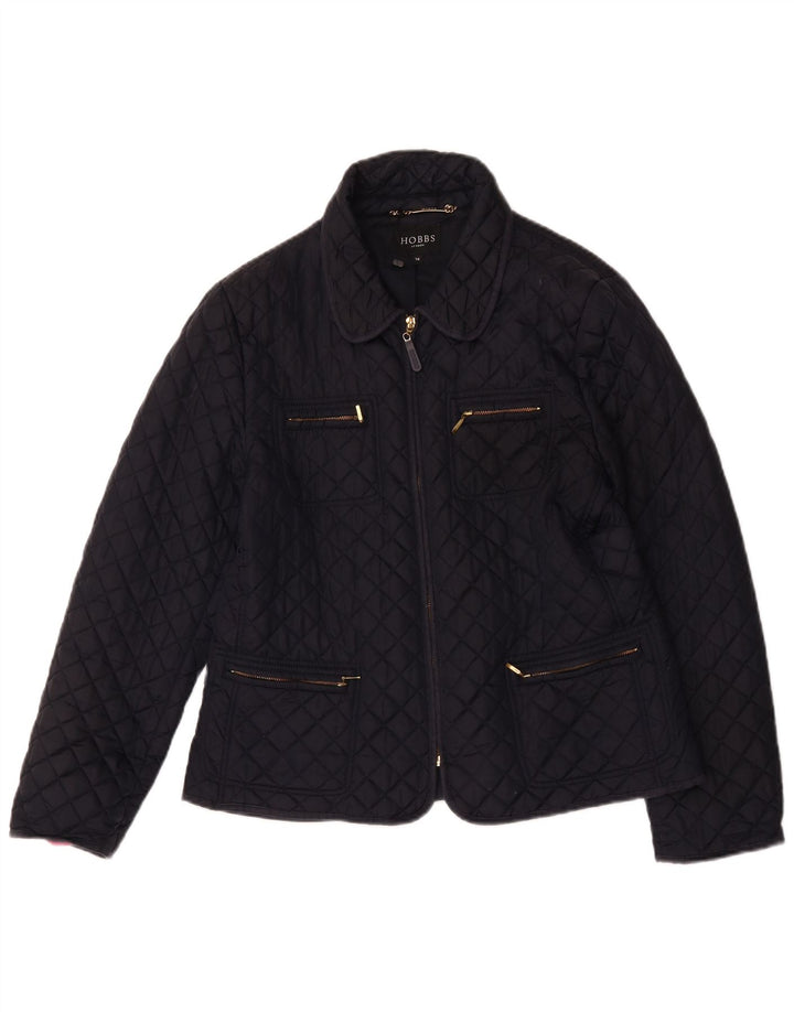 Hobbs Damen Steppjacke UK 14 Large Schwarz Nylon