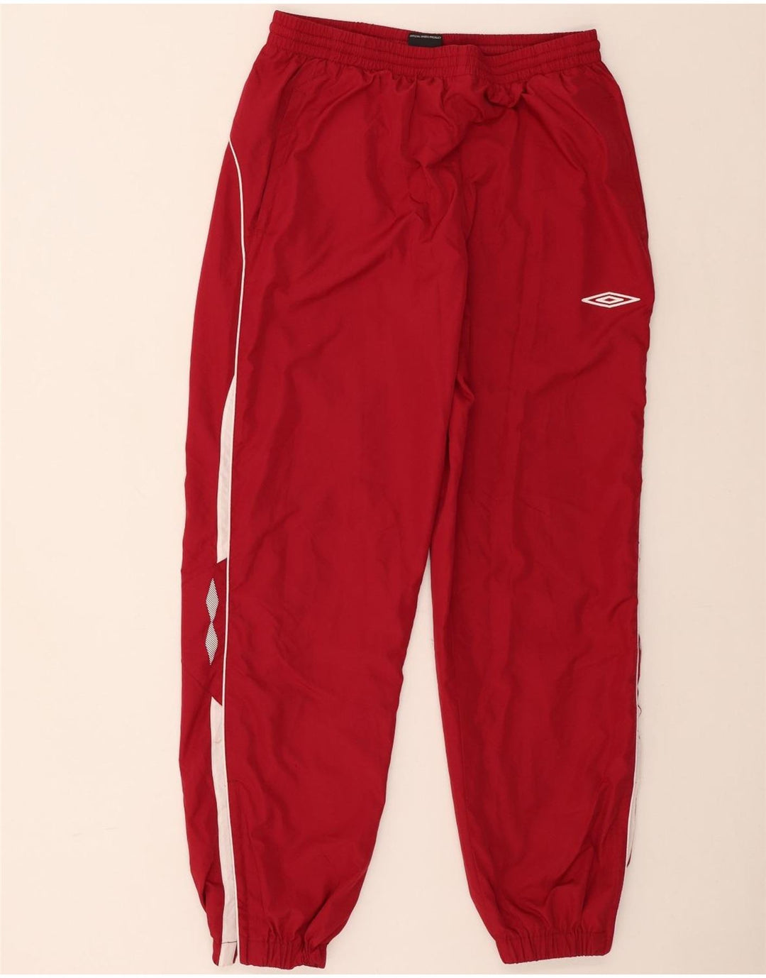 Umbro Herren-Trainingshose, Jogginghose, großes rotes Farbblock-Polyester