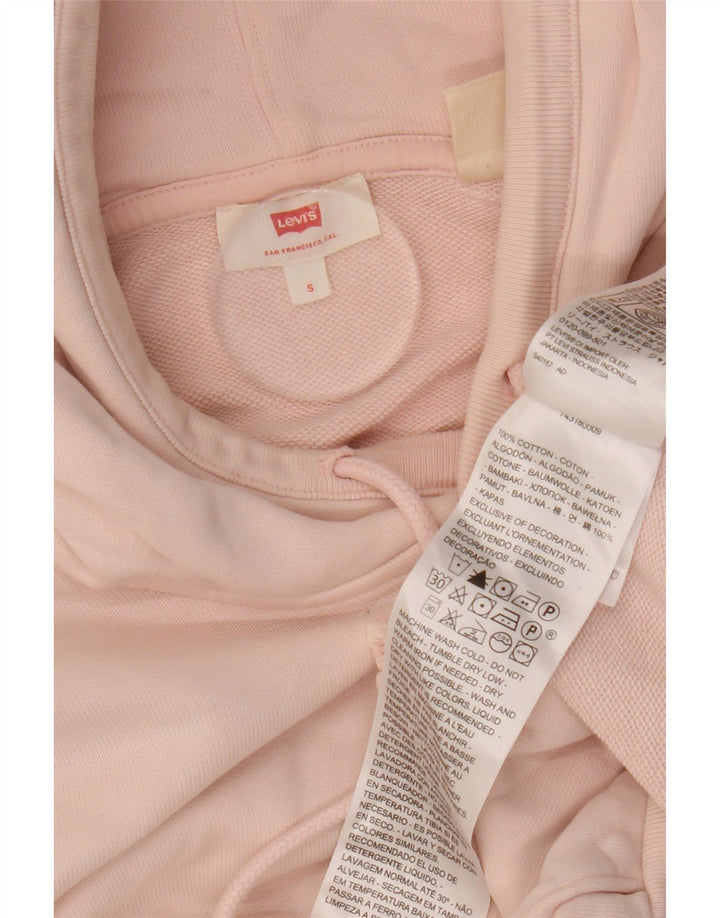 LEVI'S Damen-Übergröße-Kapuzenpullover, Gr. 10, Größe S, Rosa, Baumwolle