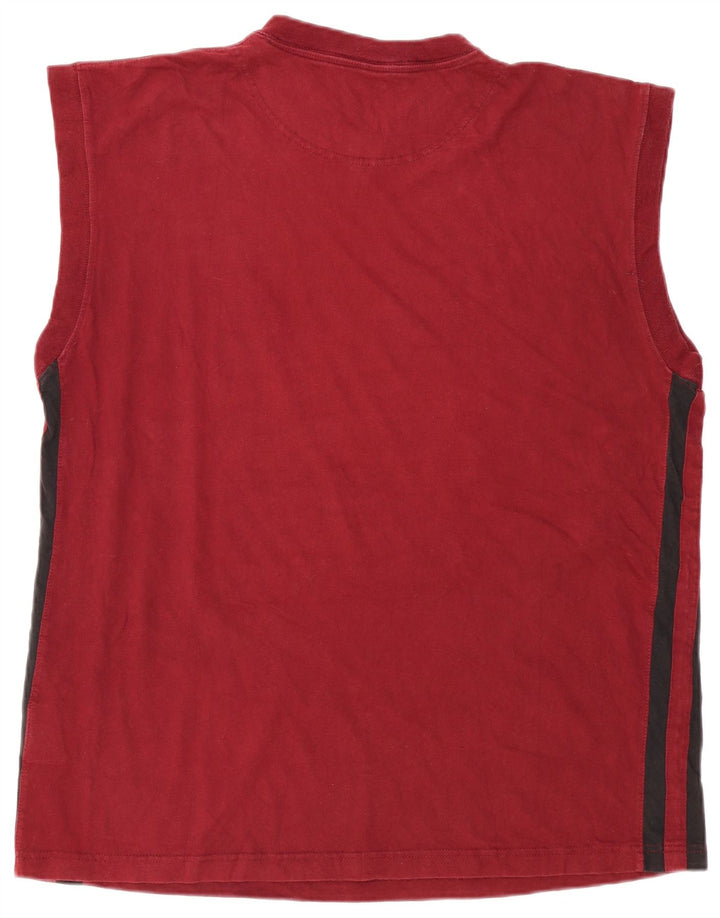 Starter Herren Weste Top XL Burgund Baumwolle