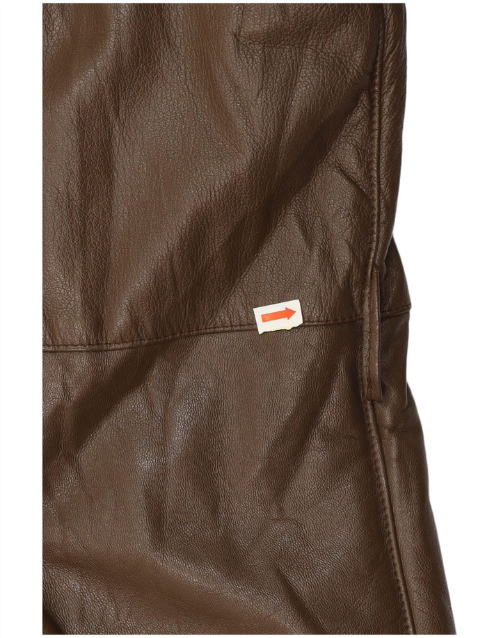 VINTAGE Herren Ledermantel UK 38 Mittelbraun