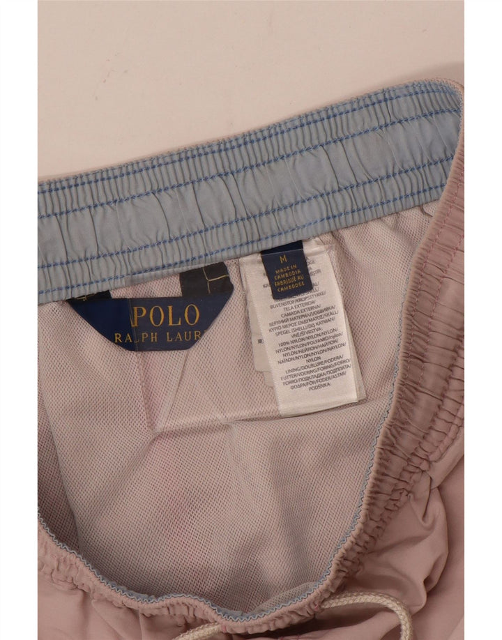 Polo Ralph Lauren Herren-Badeshorts aus mittelrosa Nylon