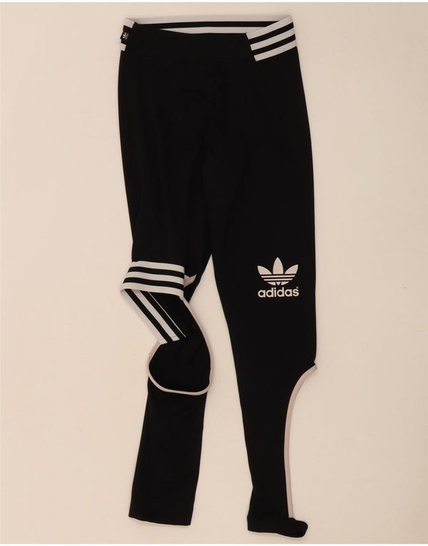 Adidas Damen Rita Ora Leggings UK 8 Small Schwarz Colourblock Polyester
