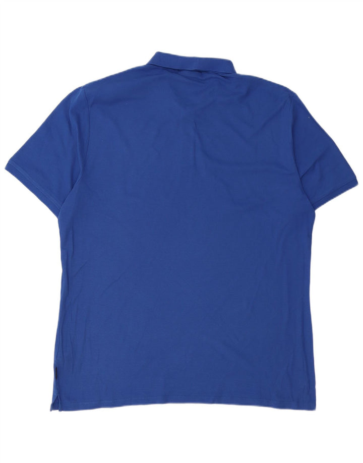 Calvin Klein Herren Poloshirt XL Blaue Baumwolle