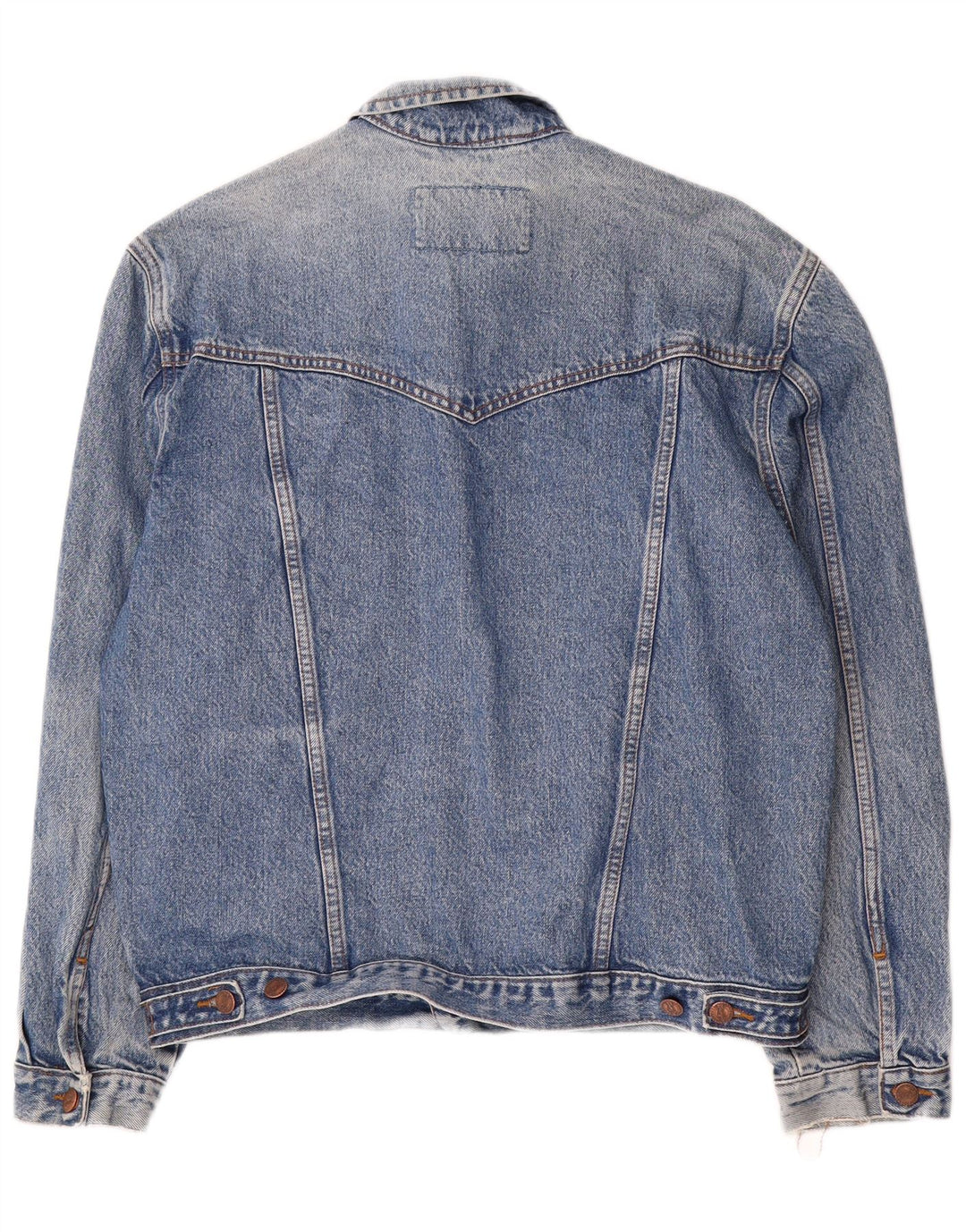 WRANGLER Herren Jeansjacke UK 40 Große blaue Baumwolle