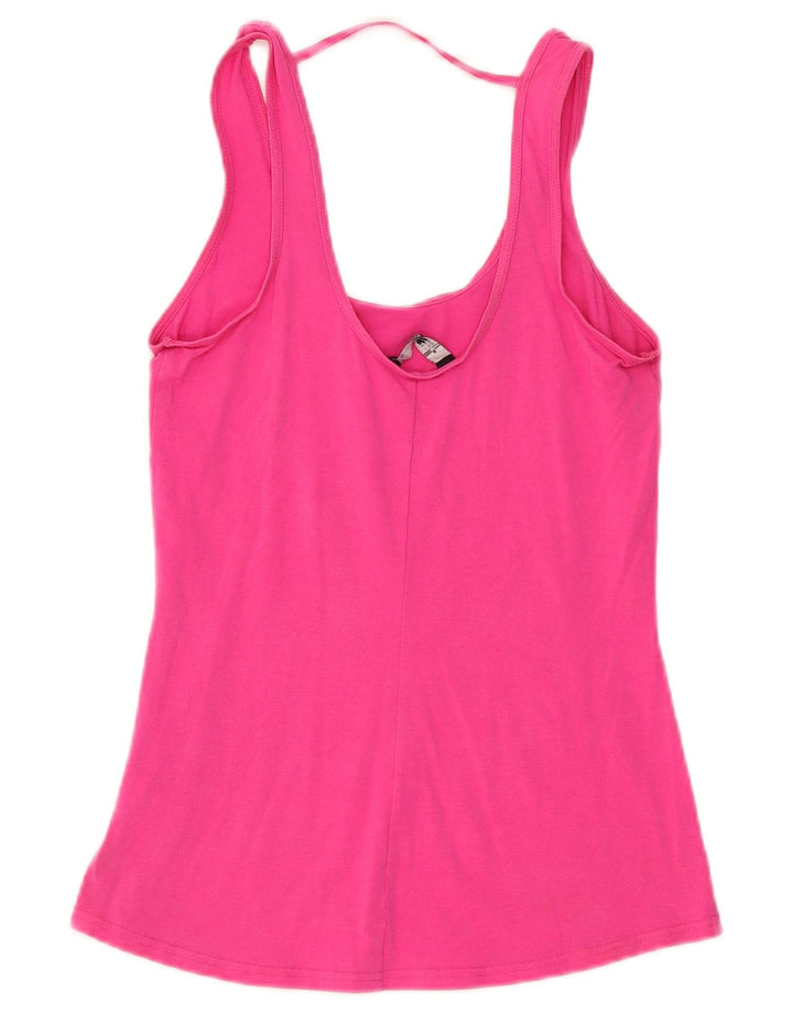 The North Face Damen-Weste-Oberteil UK 8 Small Rosa Baumwolle