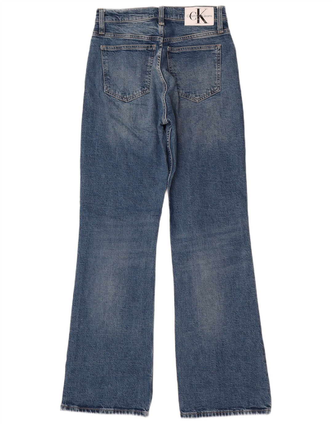 Calvin Klein Damen Bootcut Jeans W26 L30 Blaue Baumwolle