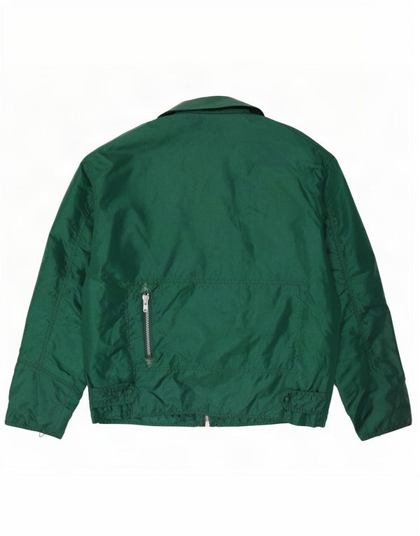 Vintage Herren Bomberjacke UK 40 Großes grünes Nylon