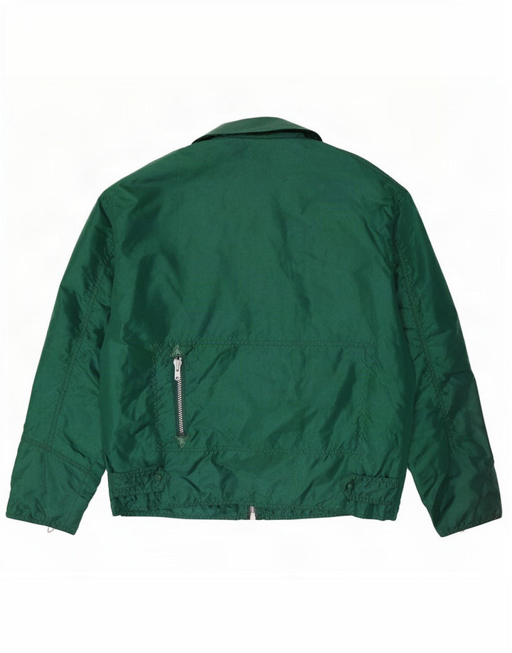 Vintage Herren Bomberjacke UK 40 Großes grünes Nylon
