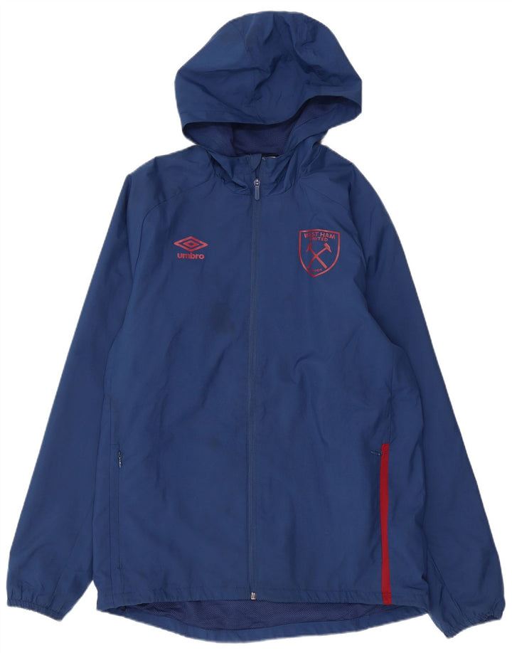 UMBRO Mens West Ham United F.C Tracksuit Top Jacket Medium Navy Blue