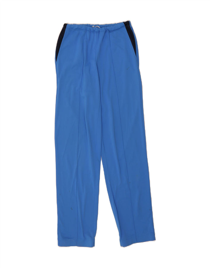 VINTAGE Mens Tracksuit Trousers Medium  Blue Colourblock Vintage Vintage and Second-Hand Vintage from Messina Hembry 
