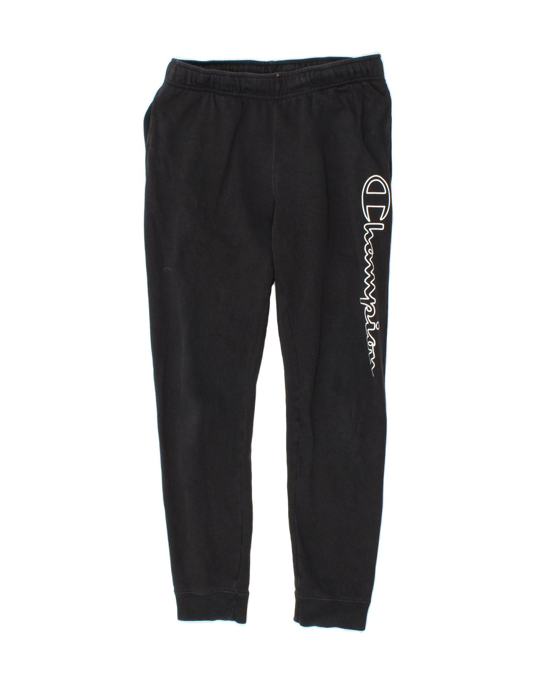 CHAMPION Mens Graphic Tracksuit Trousers Joggers Medium  Black Cotton Vintage Champion and Second-Hand Champion from Messina Hembry 