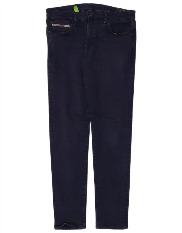 Diesel Herren Slim Jeans W34 L34 Marineblaue Baumwolle