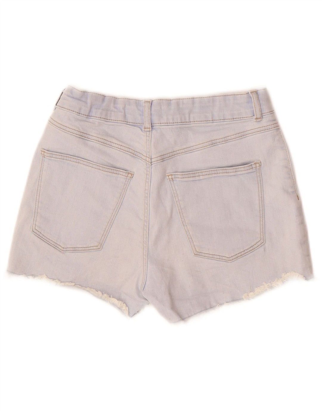 ZARA Mädchen-Jeansshorts mit hoher Taille, 13–14 Jahre, W26, Blau