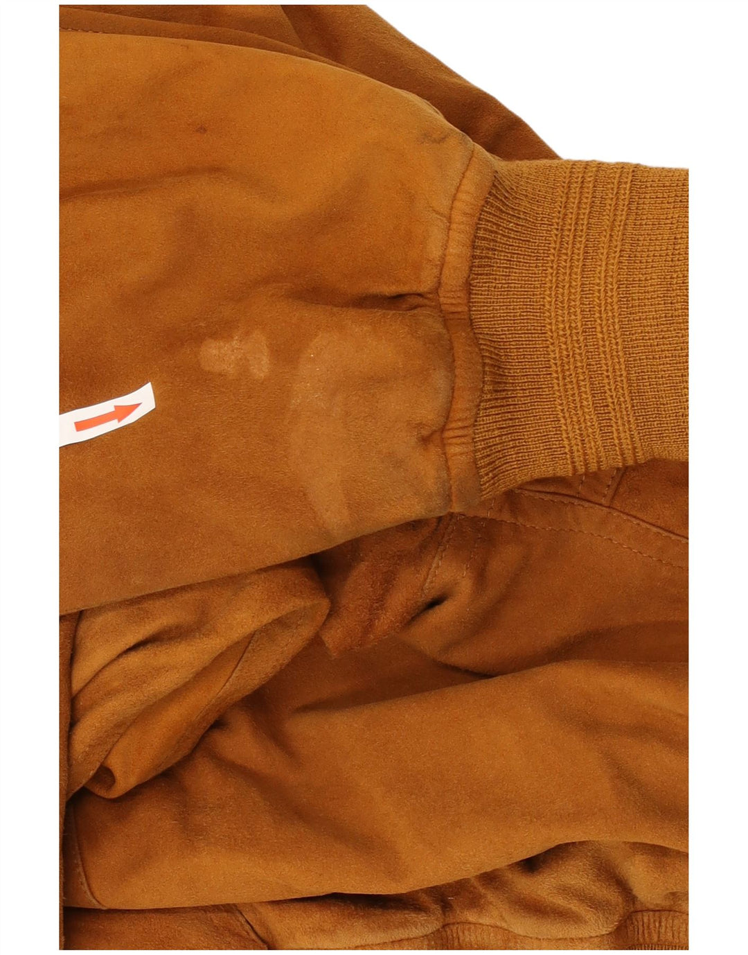 VINTAGE Herren Wildleder Bomberjacke UK 42 XL Beige