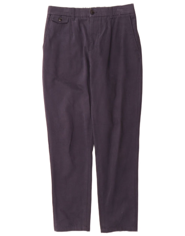 Ted Baker Herren-Chinohose mit hoher Taille, schmal zulaufend, W32 L30, marineblaue Baumwolle