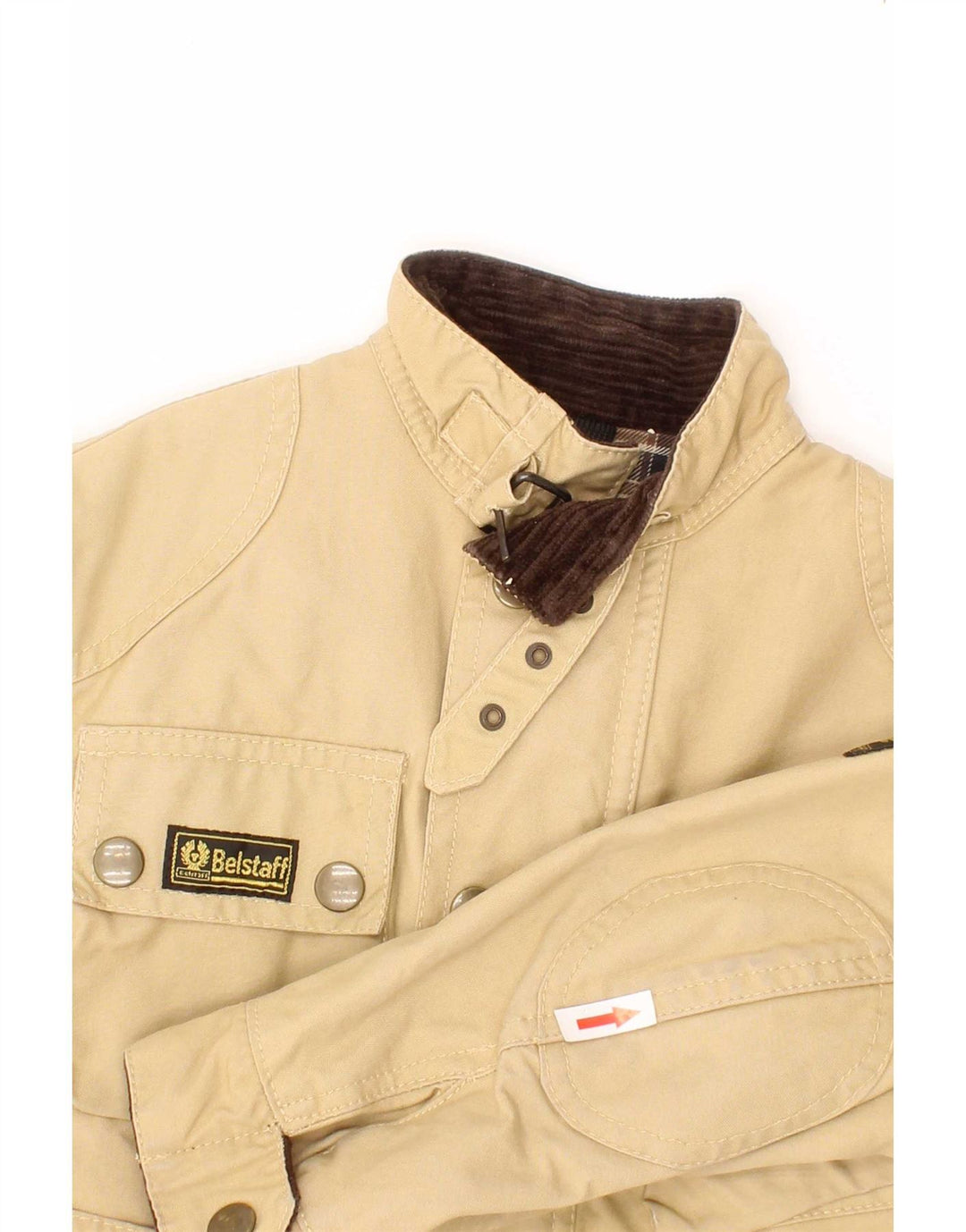 Belstaff Utility-Jacke für Jungen, 3–4 Jahre, beige Baumwoll-Bikerjacke