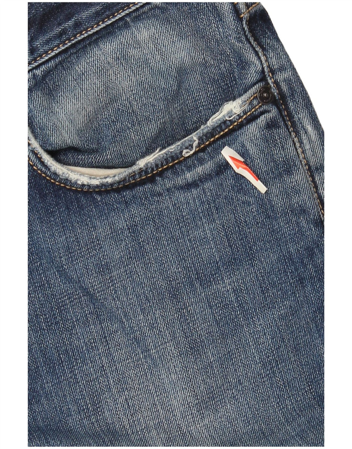 Massimo Dutti Herren Straight Jeans EU 42 Large W32 L30 Blaue Baumwolle