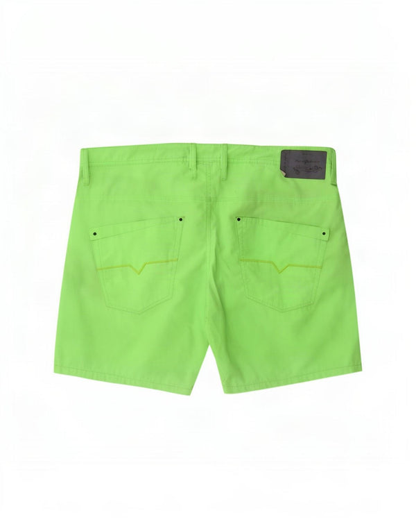Diesel Herren-Shorts, Größe L, W36, grünes Polyester