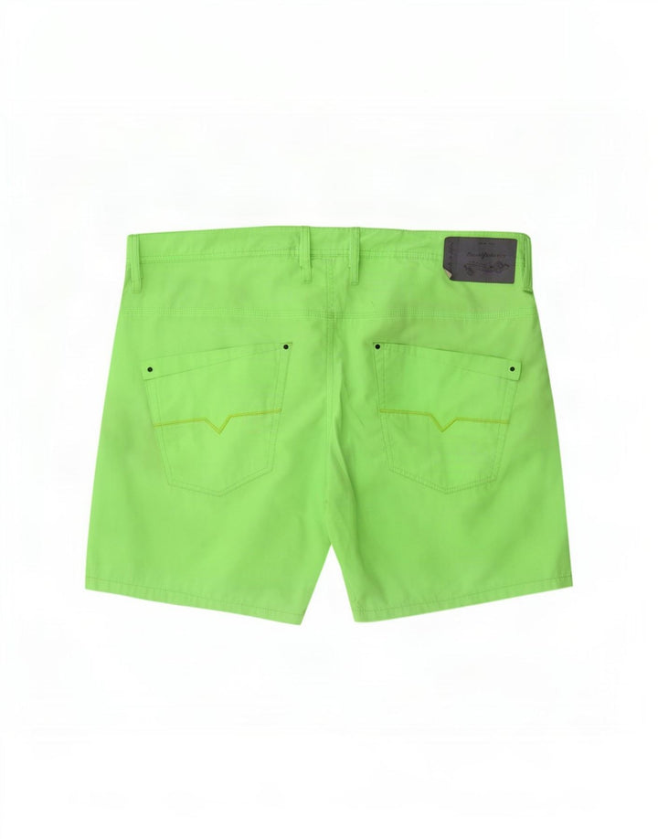 Diesel Herren-Shorts, Größe L, W36, grünes Polyester