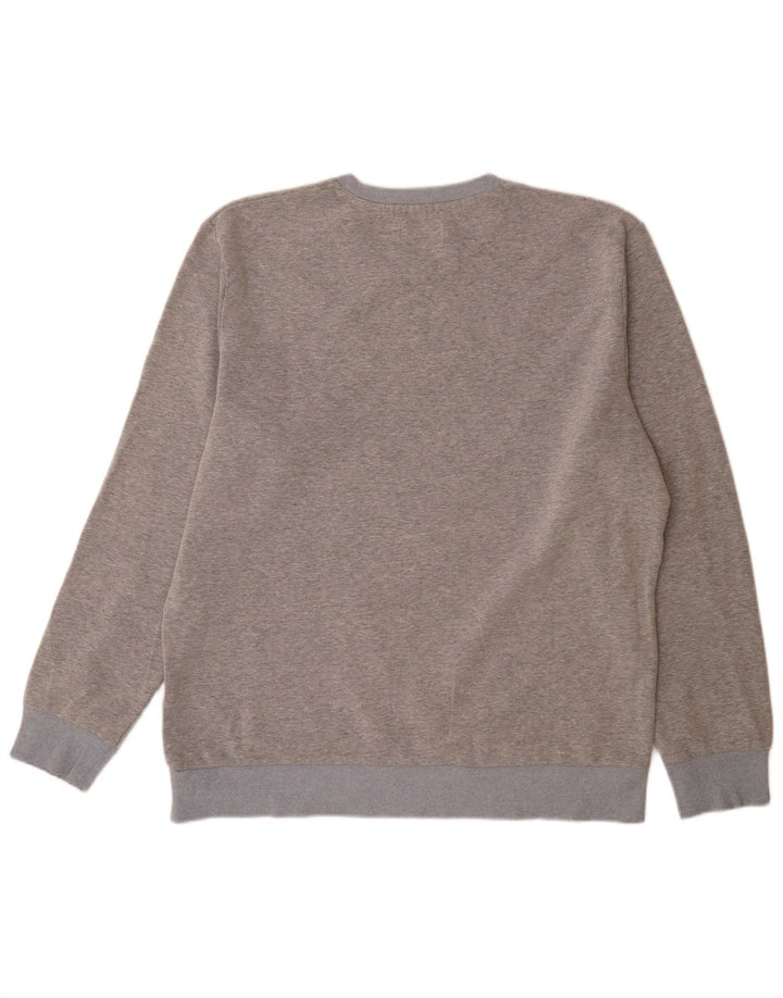 Jack & Jones Herren-Sweatshirt mit Grafik, 2XL, grau geflecktes Polyester