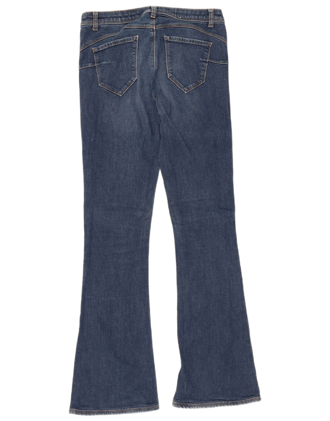 Benetton Damen Schlagjeans W29 L31 Blaue Baumwolle