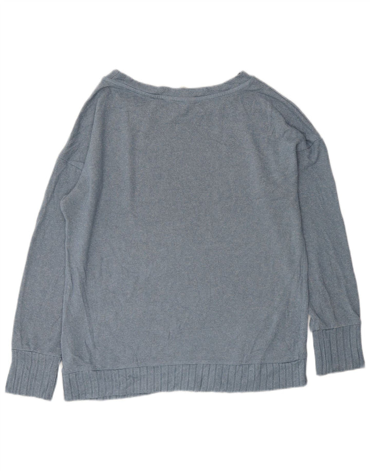 Marks & SPENCER Damen-Pullover, übergroß, U-Boot-Ausschnitt, Gr. 10, Größe S, Blau