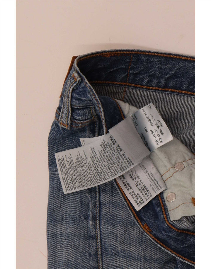 Levi's Damen 501 Denim Shorts W32 Large Blaue Baumwolle