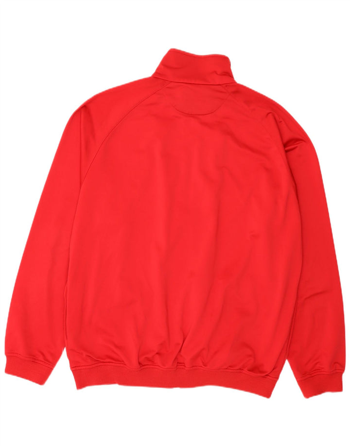 Kappa Herren Trainingsanzug Top Jacke 2XL Rot Polyester