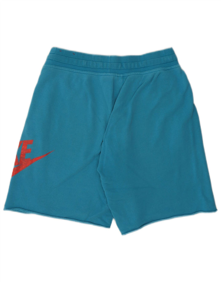 Nike Herren-Sportshorts mit Grafik, mittelblaue Baumwolle