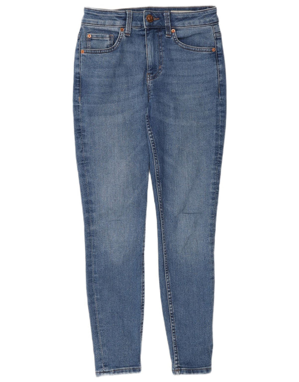 Marks & Spencer Damen The Ivy Skinny Jeans UK 6 XS W25 L25 Blaue Baumwolle